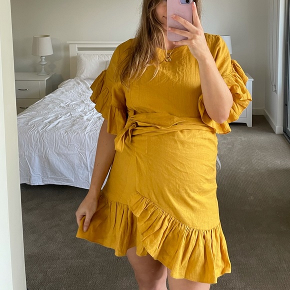 Hansen & Gretel Ellen Linen Wrap Dress - Picture 3 of 7